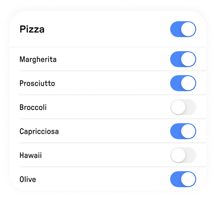 snímek obrazovky aplikace Reservo Eats