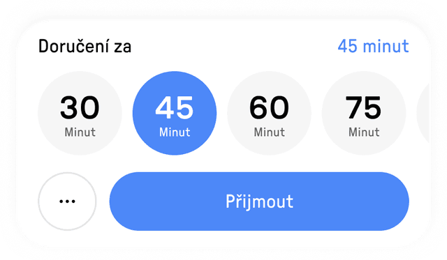 snímek obrazovky aplikace Reservo Eats