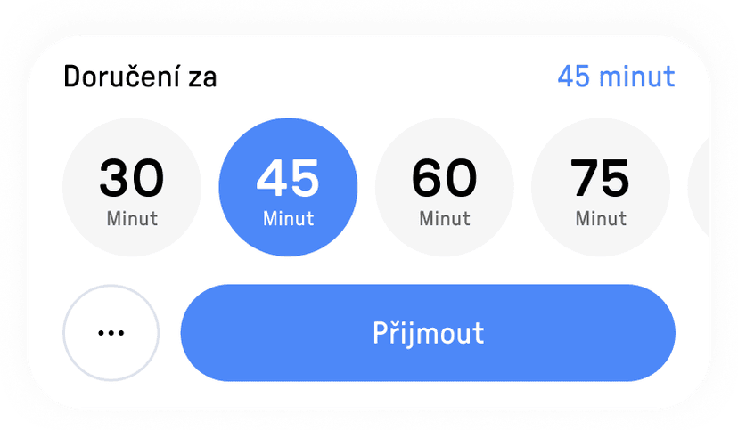 snímek obrazovky aplikace Reservo Eats