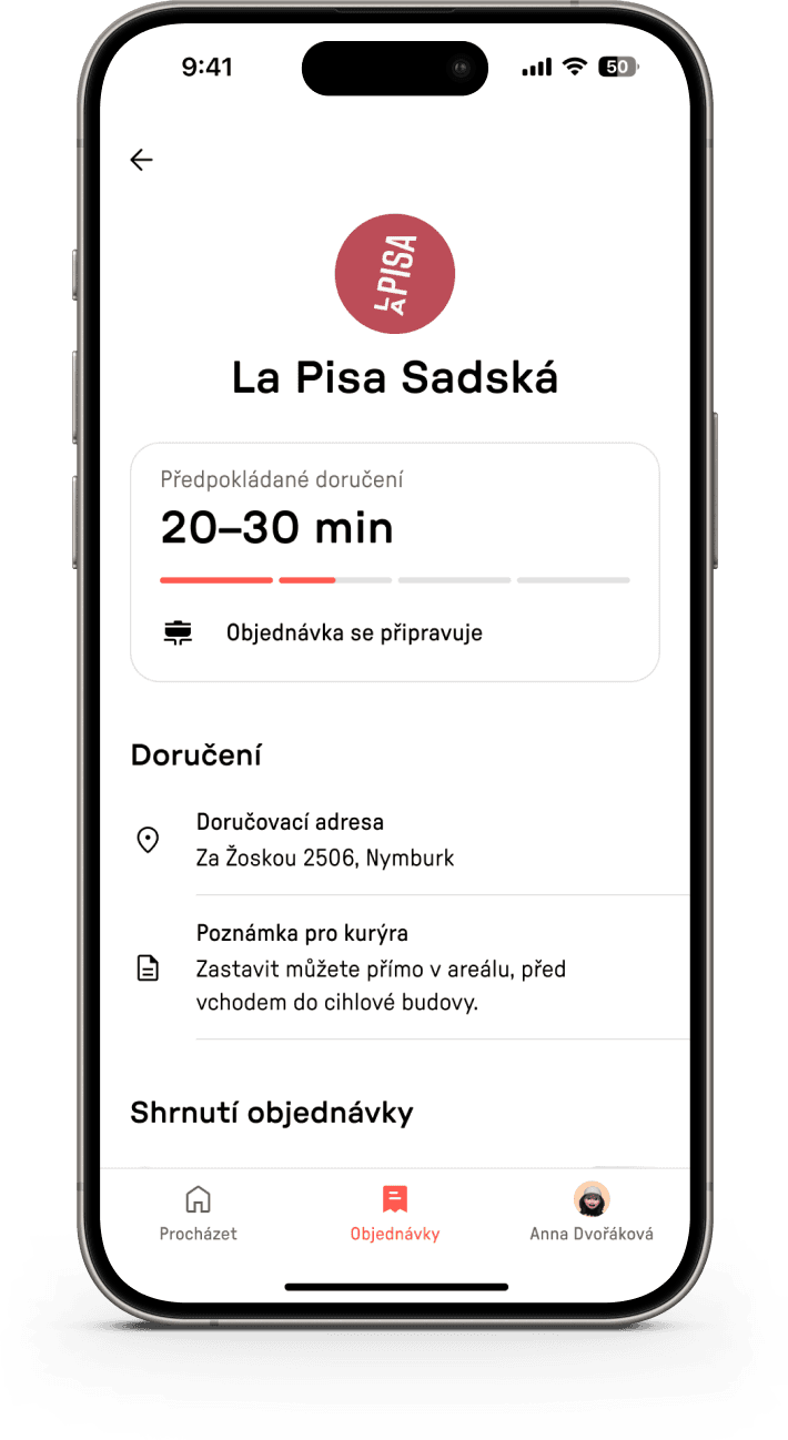 snímek obrazovky aplikace Reservo Portál
